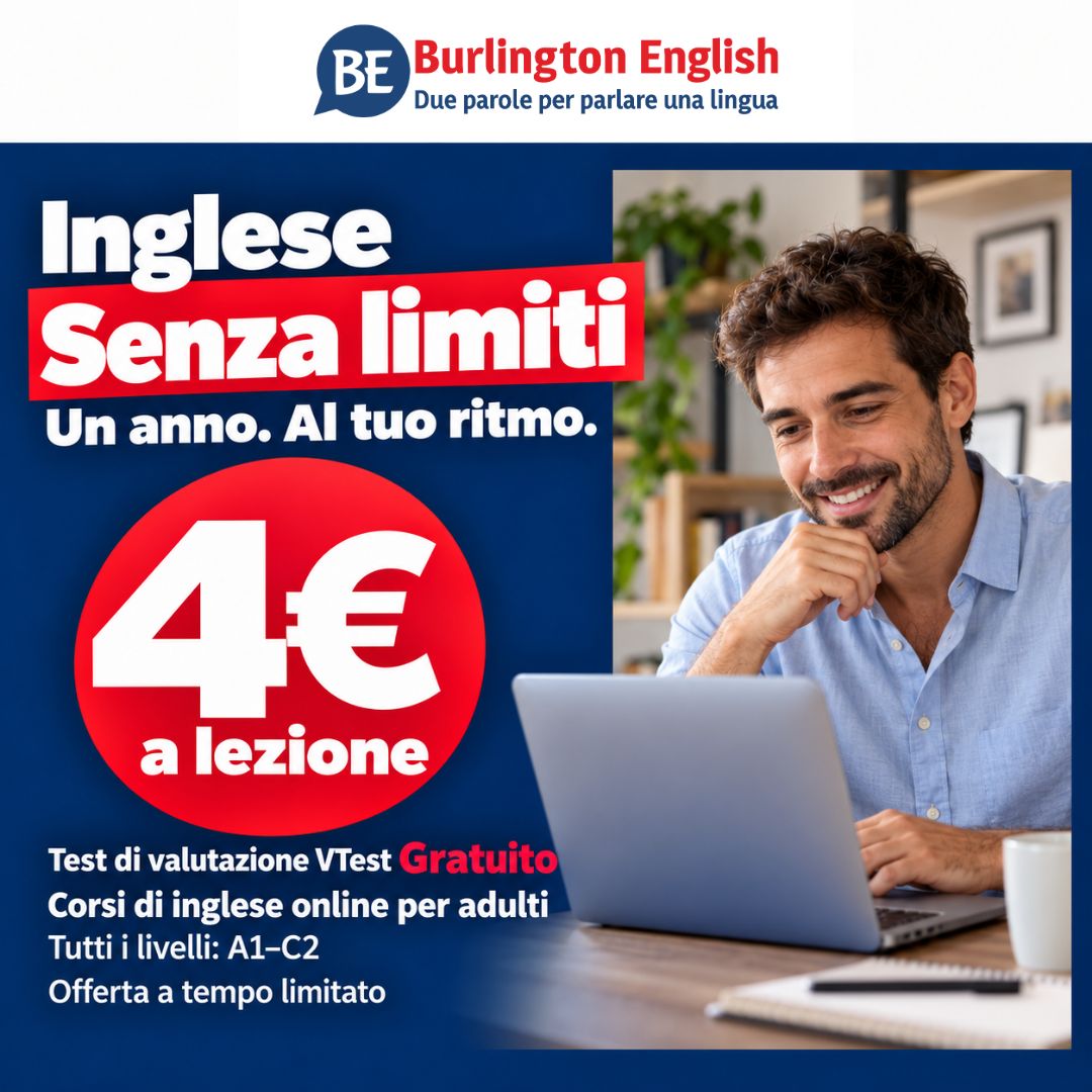 Burlington English Italy ad