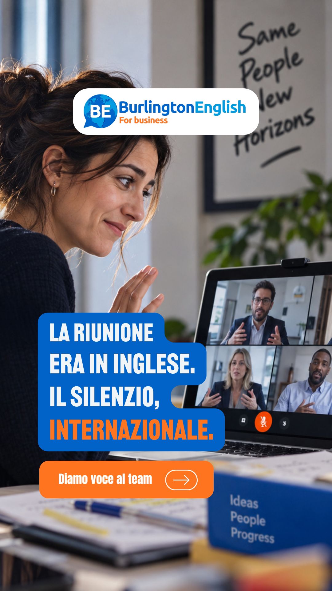 Burlington English Italy ad