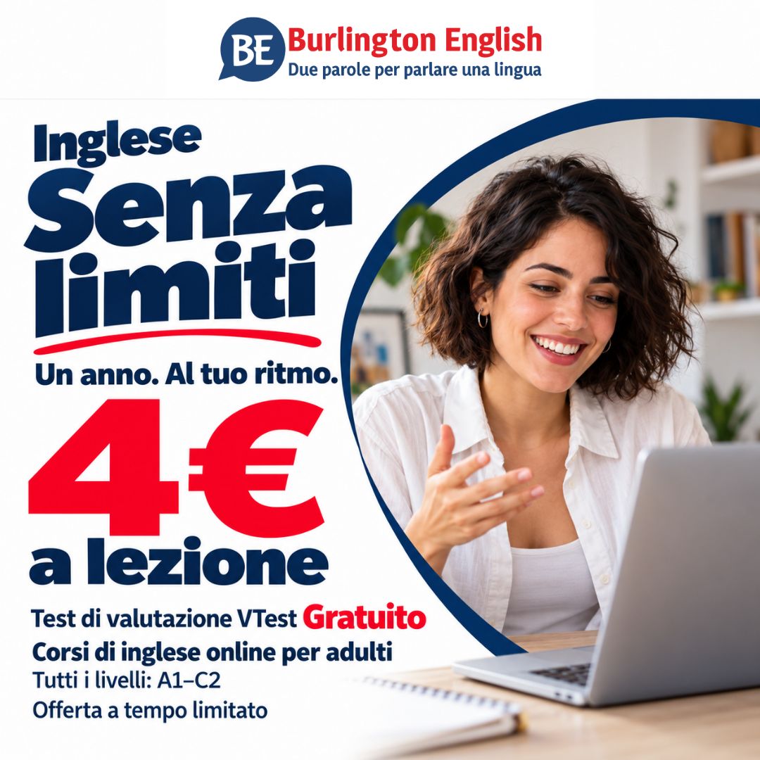 Burlington English Italy ad