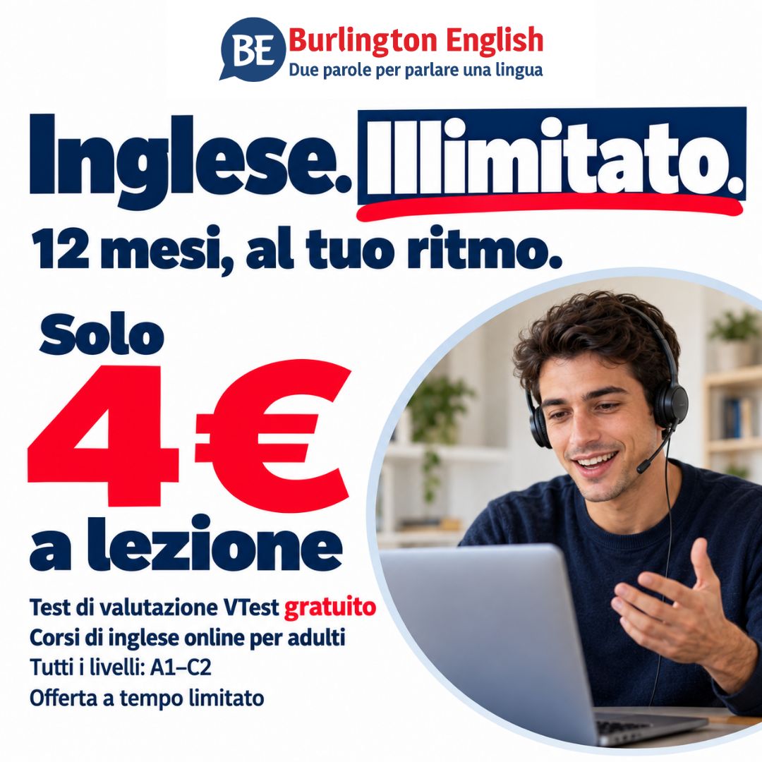 Burlington English Italy ad