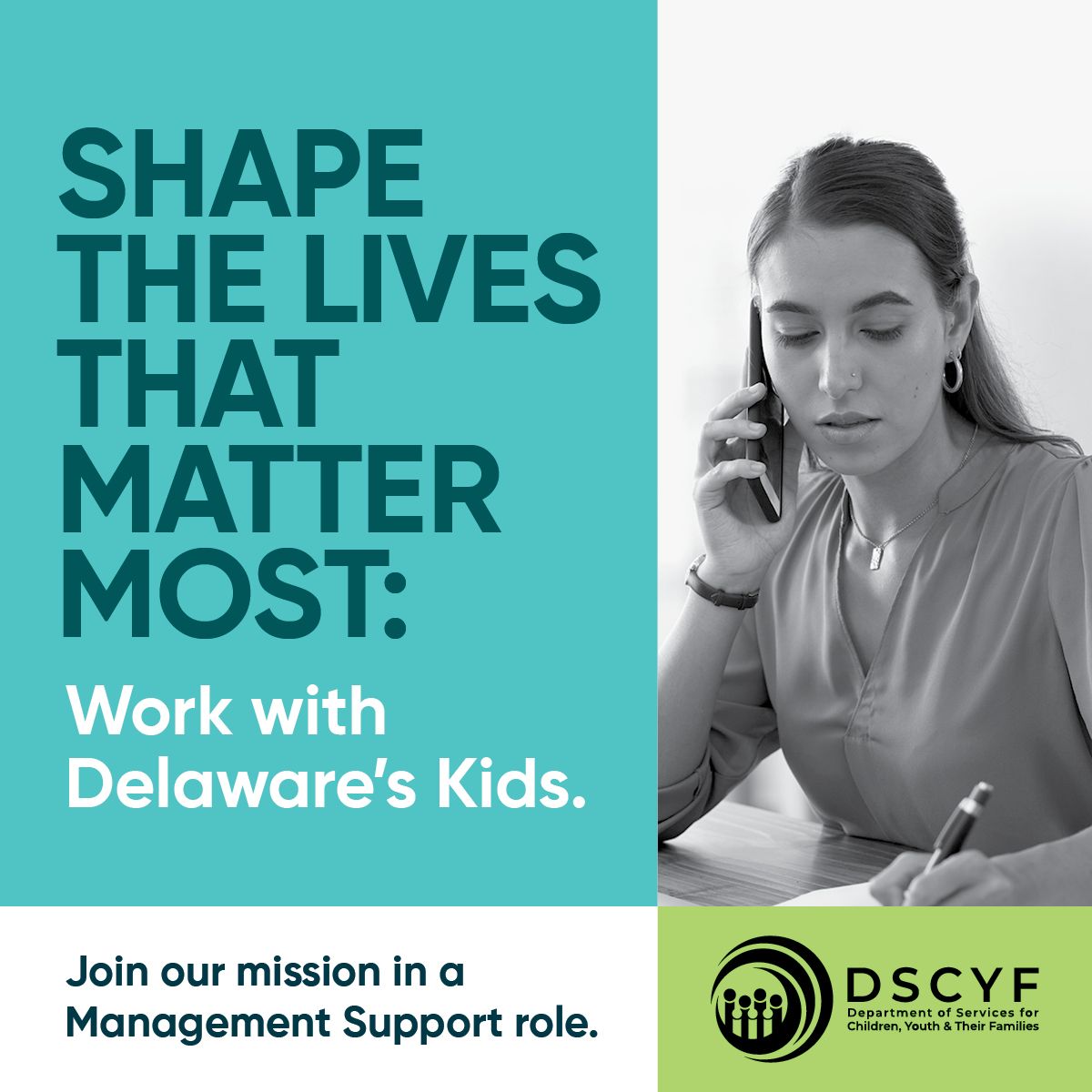 The Department of Services for Children, Youth and Their Families ad