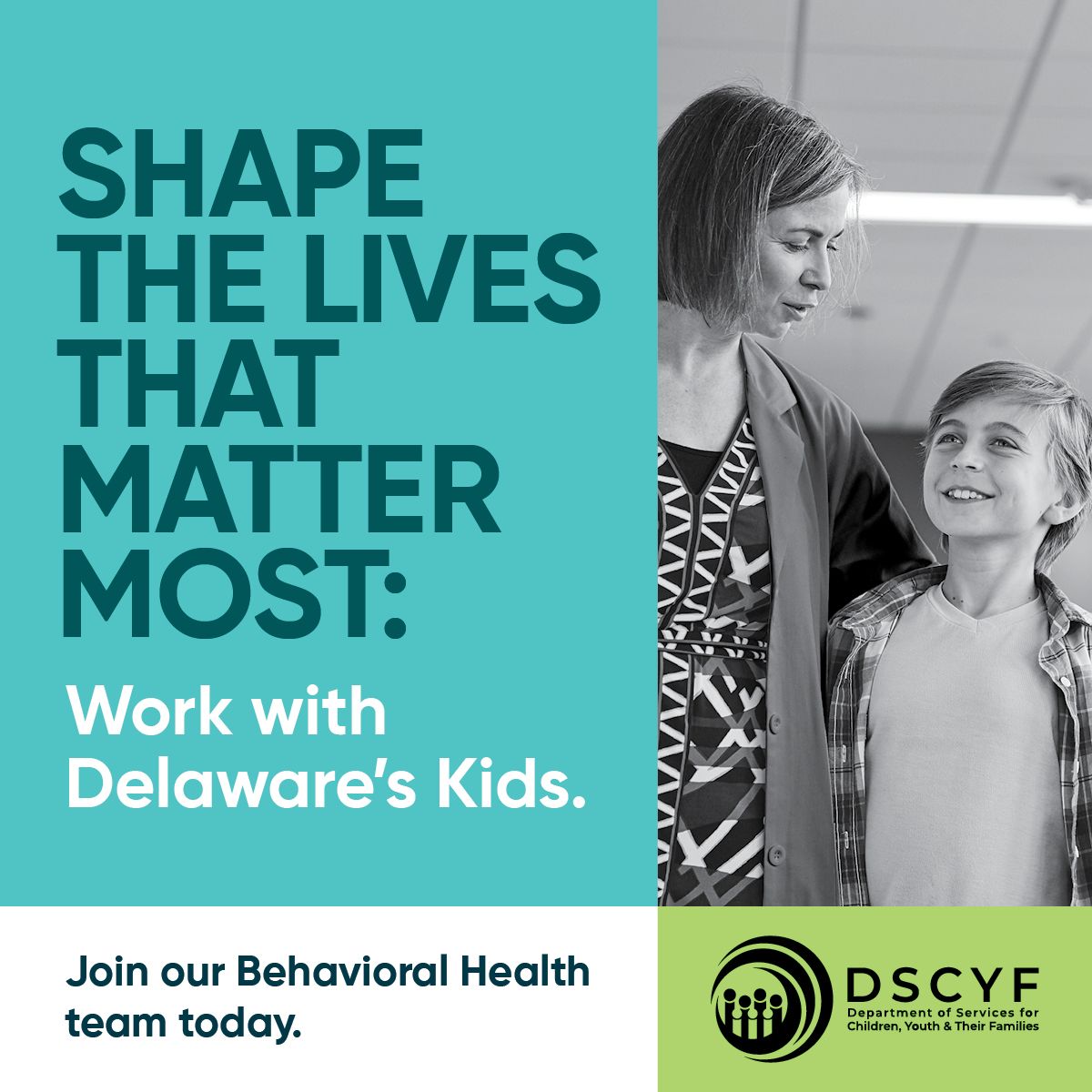 The Department of Services for Children, Youth and Their Families ad