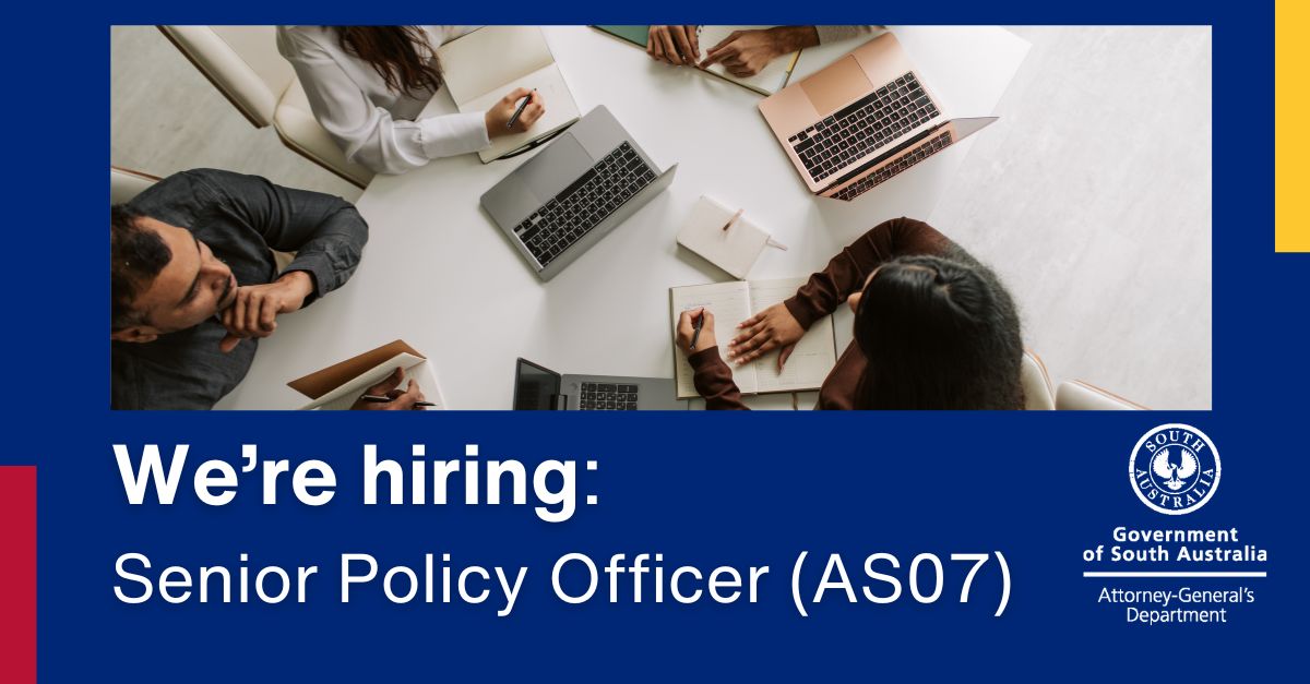 Attorney-General’s Department (AGD) South Australia ad