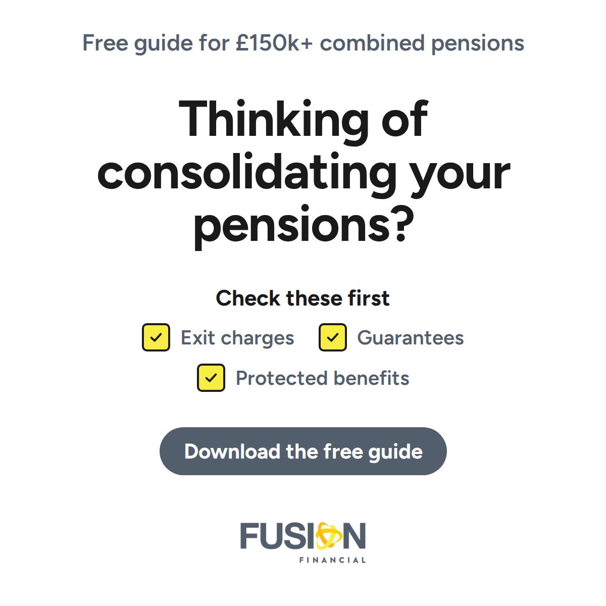 Fusion Financial Ltd ad