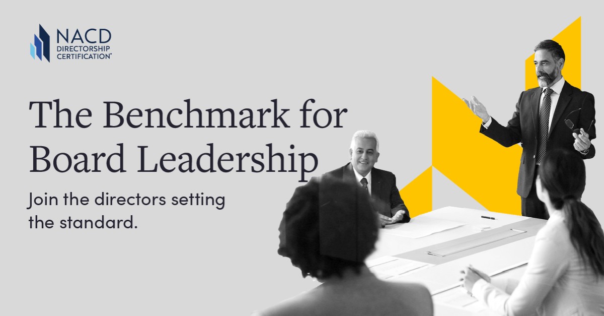 NACD (National Association of Corporate Directors) ad