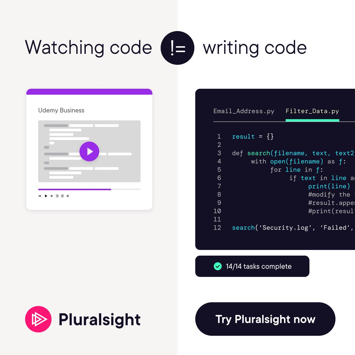 Pluralsight ad