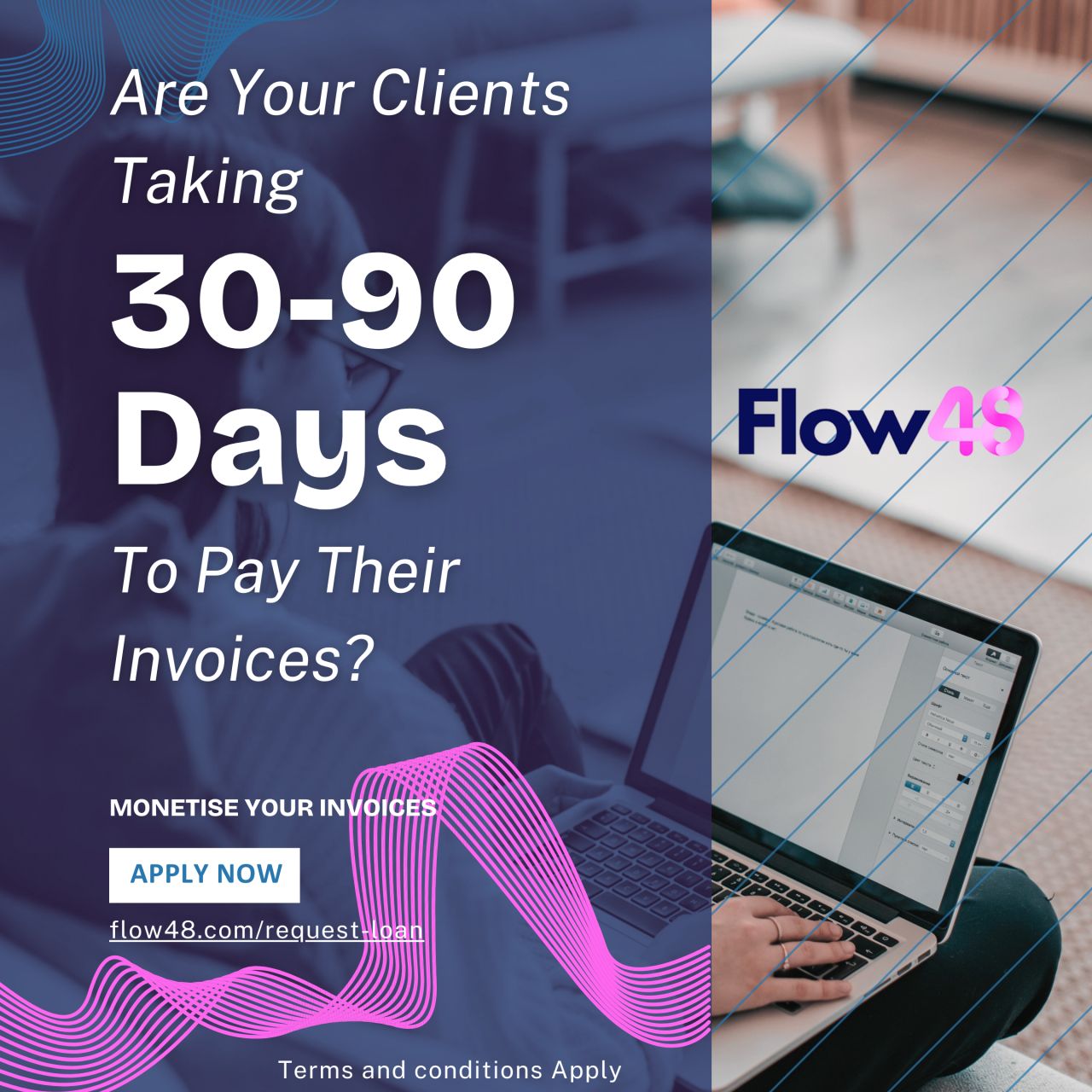 Flow48 ad