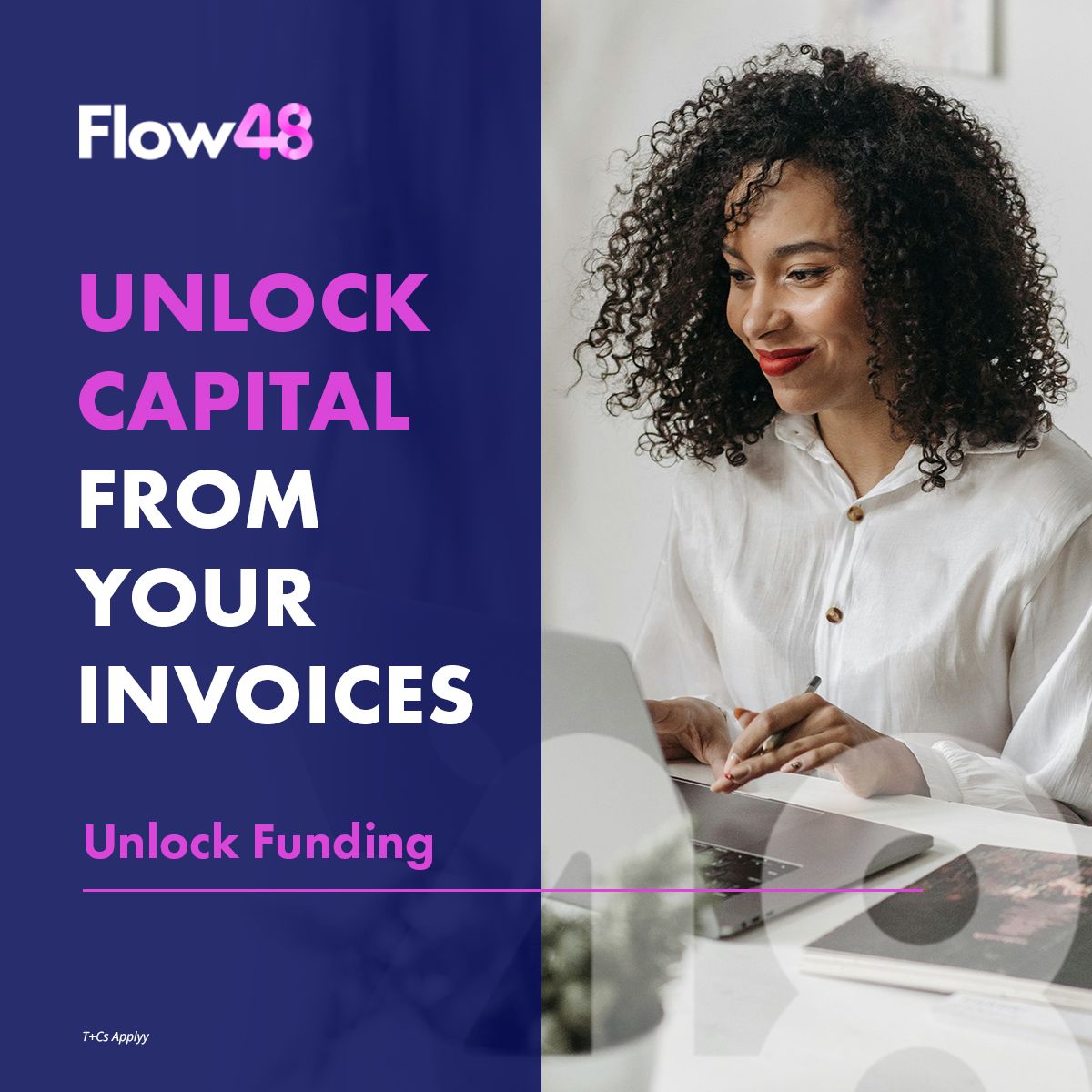 Flow48 ad