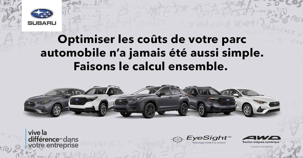 Subaru Canada Inc ad