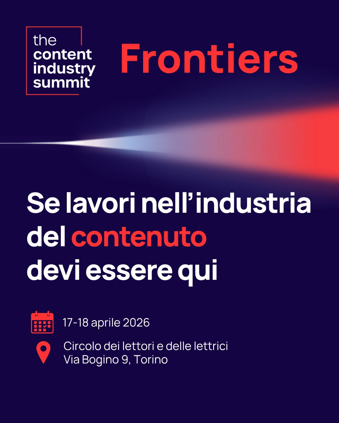 ICCI hub Italian Cultural Content Industry ad