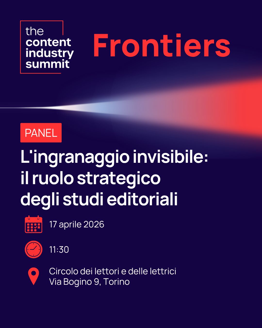 ICCI hub Italian Cultural Content Industry ad