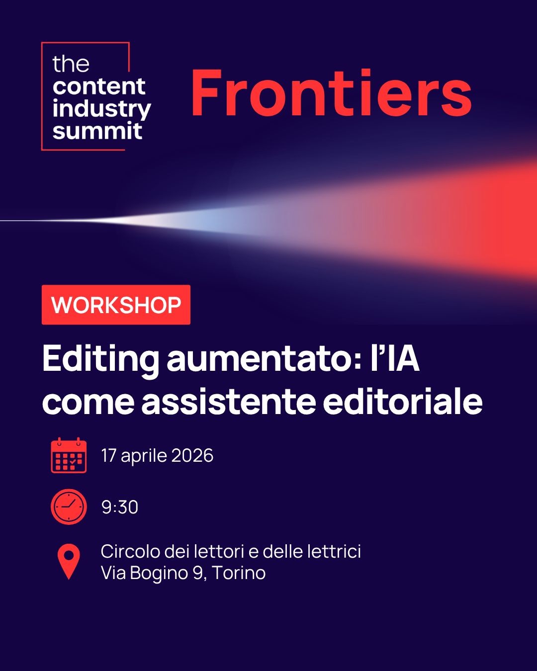 ICCI hub Italian Cultural Content Industry ad