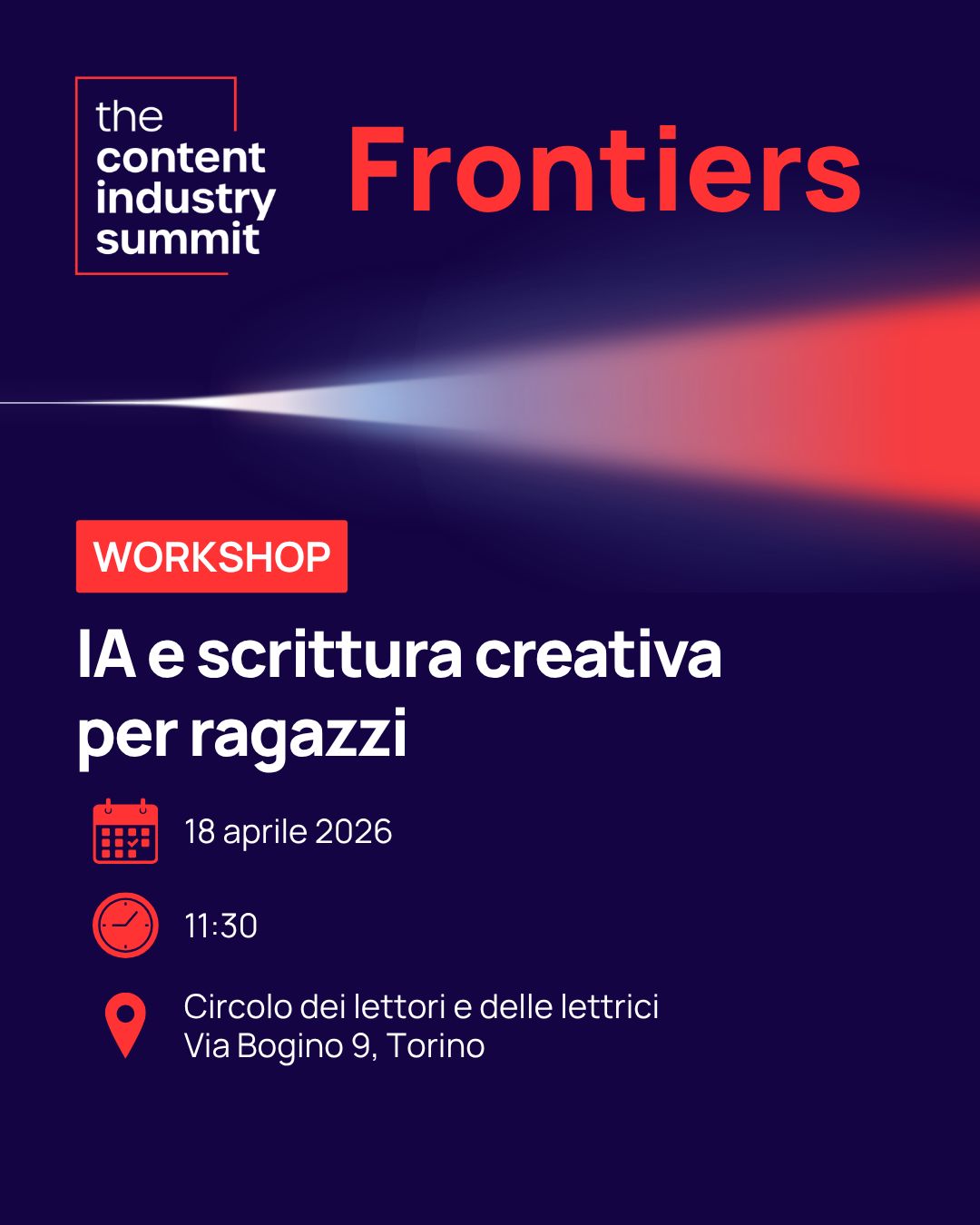 ICCI hub Italian Cultural Content Industry ad