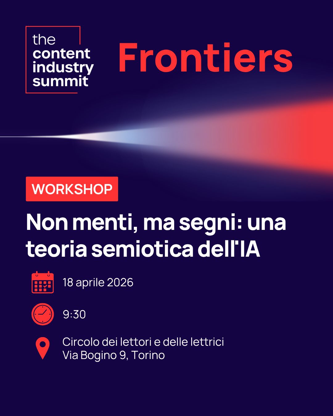 ICCI hub Italian Cultural Content Industry ad