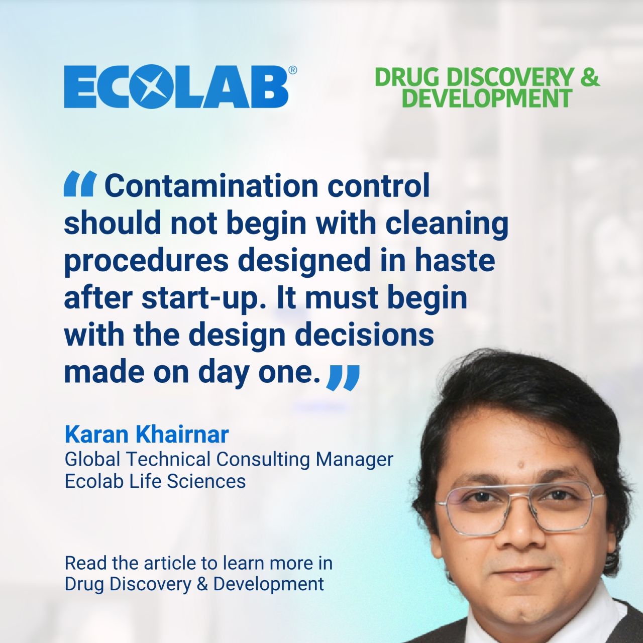 Ecolab Life Sciences ad