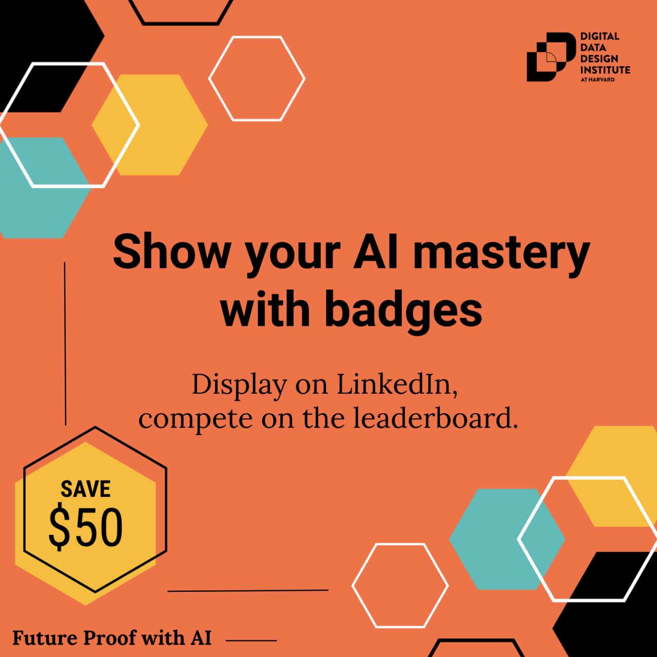 Harvard Business School AI Institute ad