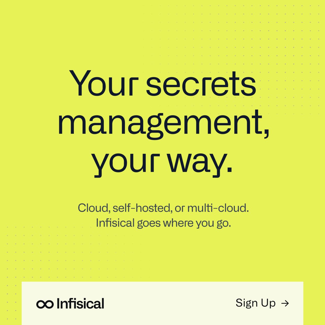 Infisical ad