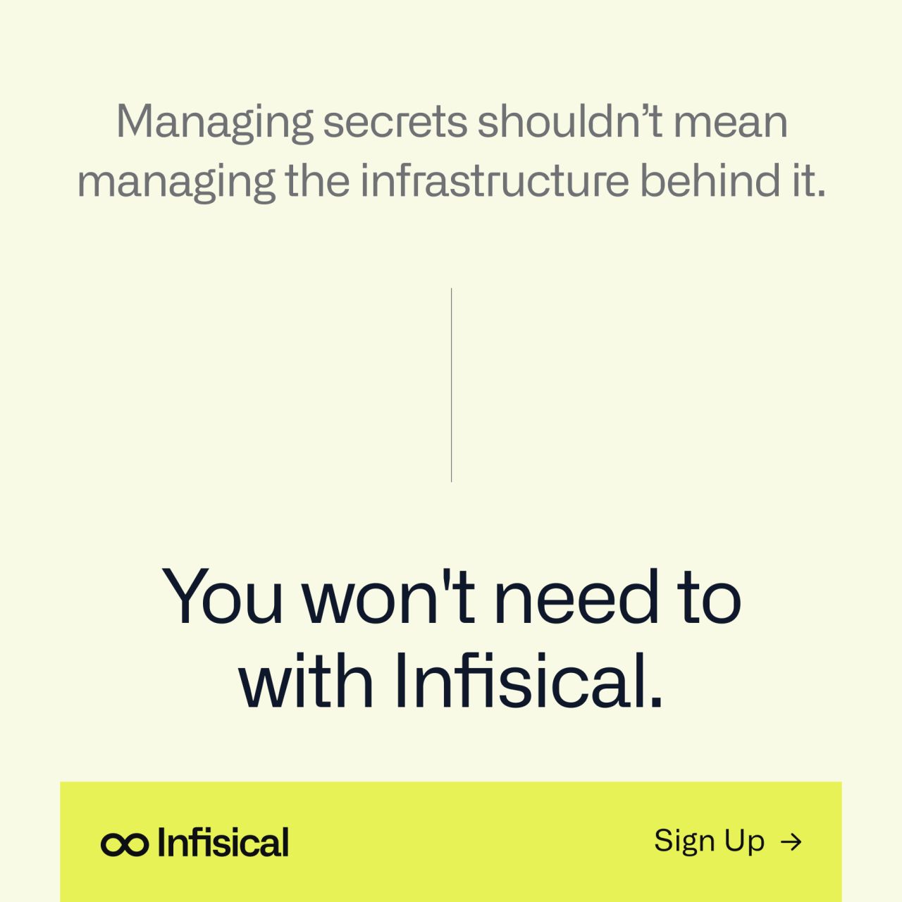 Infisical ad