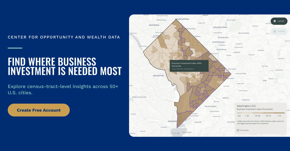 Center for Opportunity and Wealth Data ad