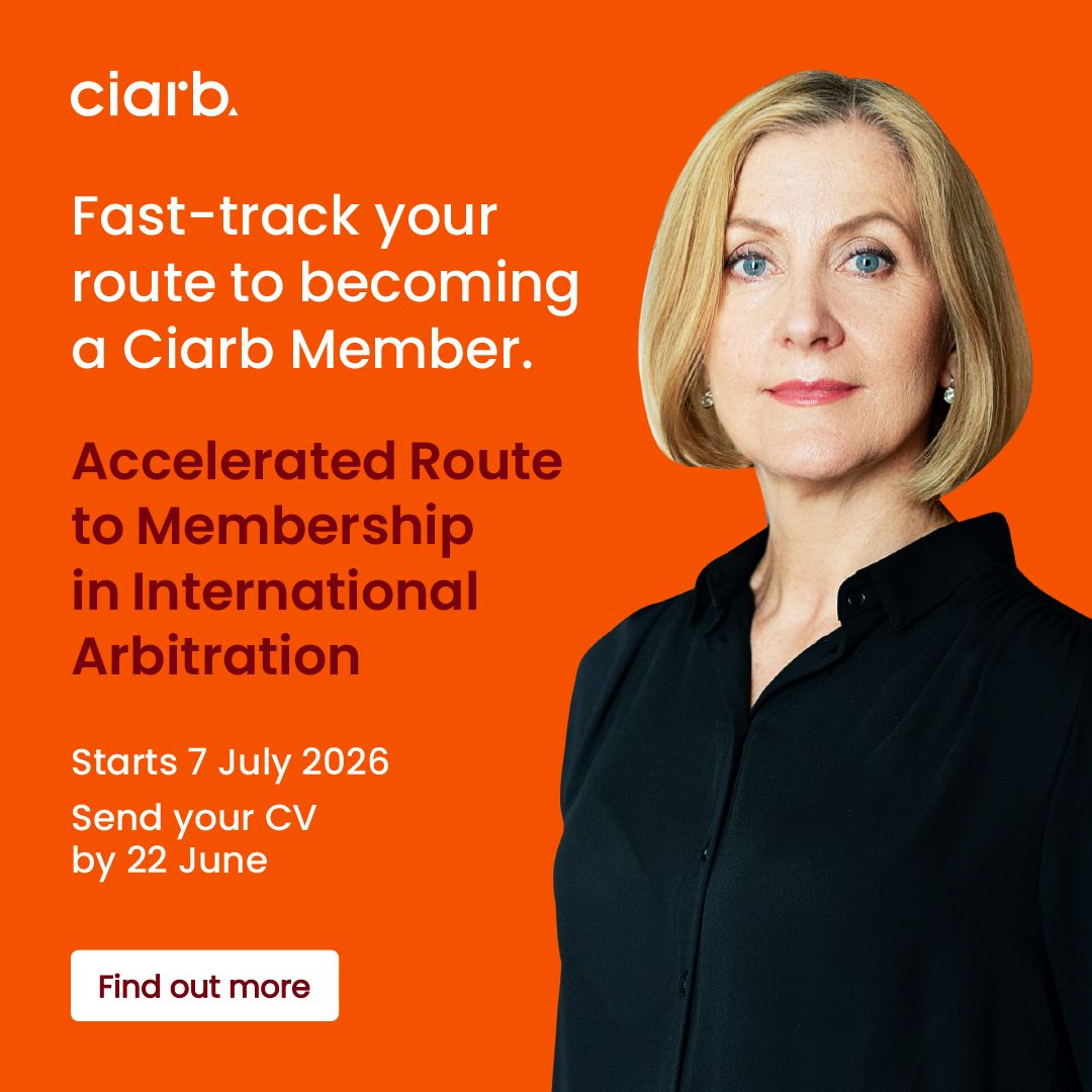 Chartered Institute of Arbitrators (Ciarb) ad