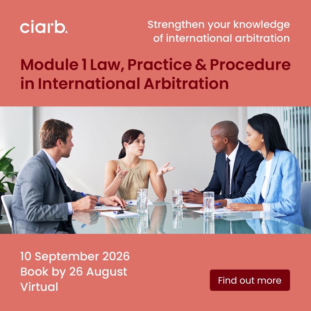 Chartered Institute of Arbitrators (Ciarb) ad
