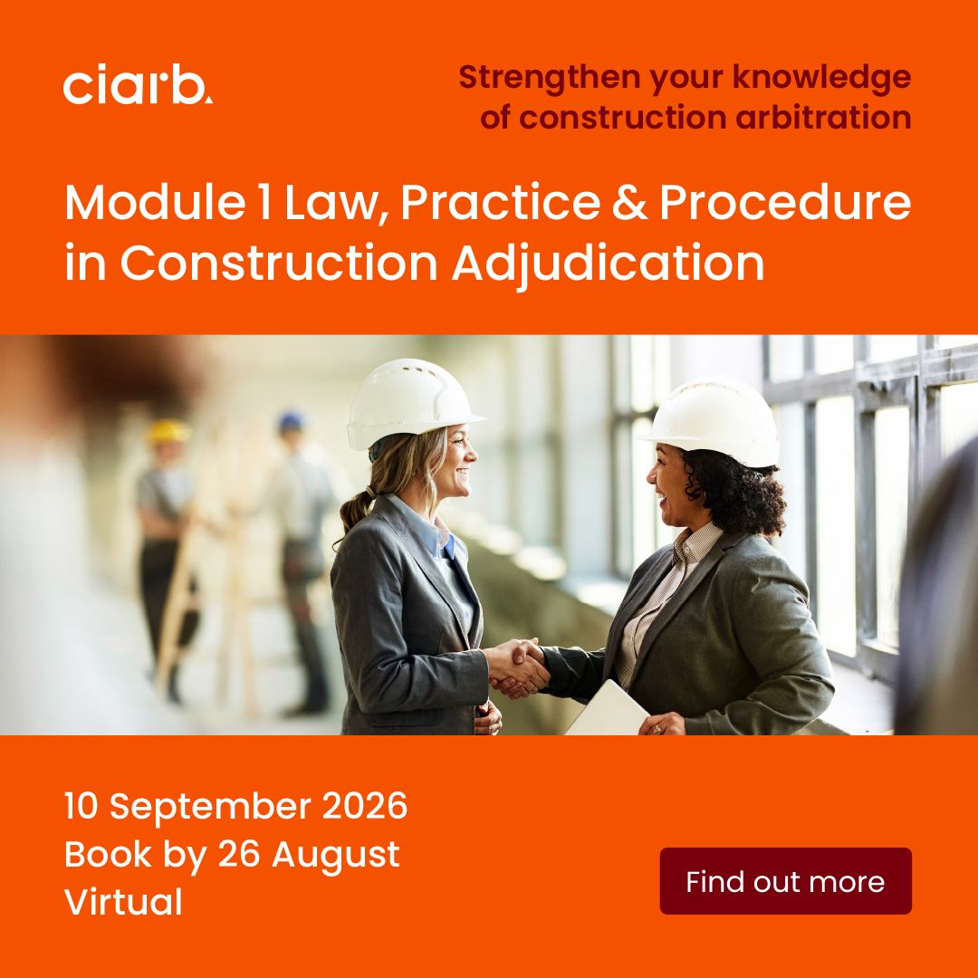 Chartered Institute of Arbitrators (Ciarb) ad
