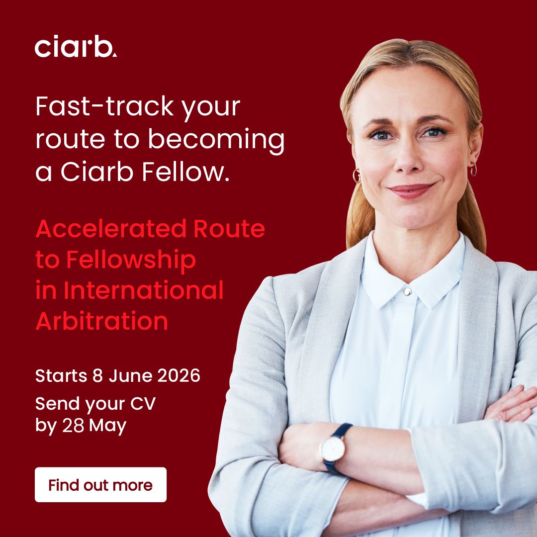 Chartered Institute of Arbitrators (Ciarb) ad