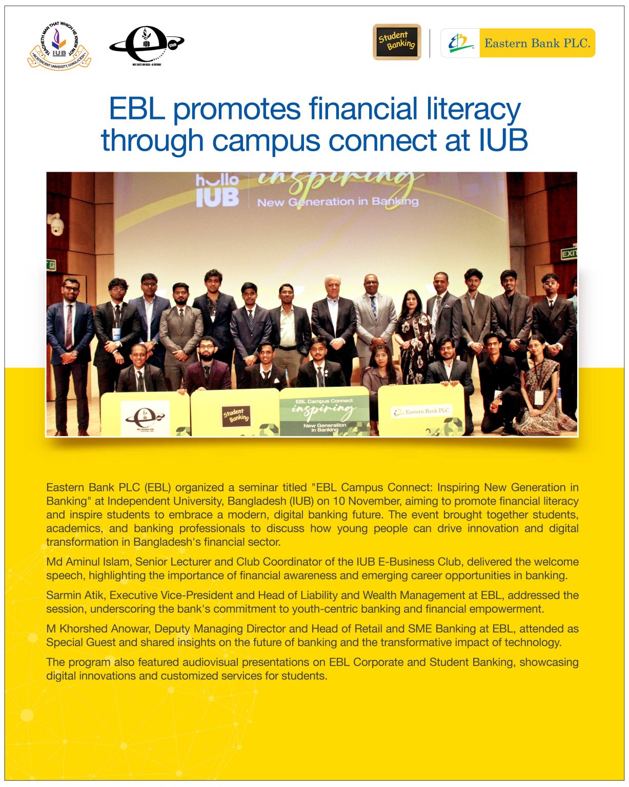 Eastern Bank PLC. ad
