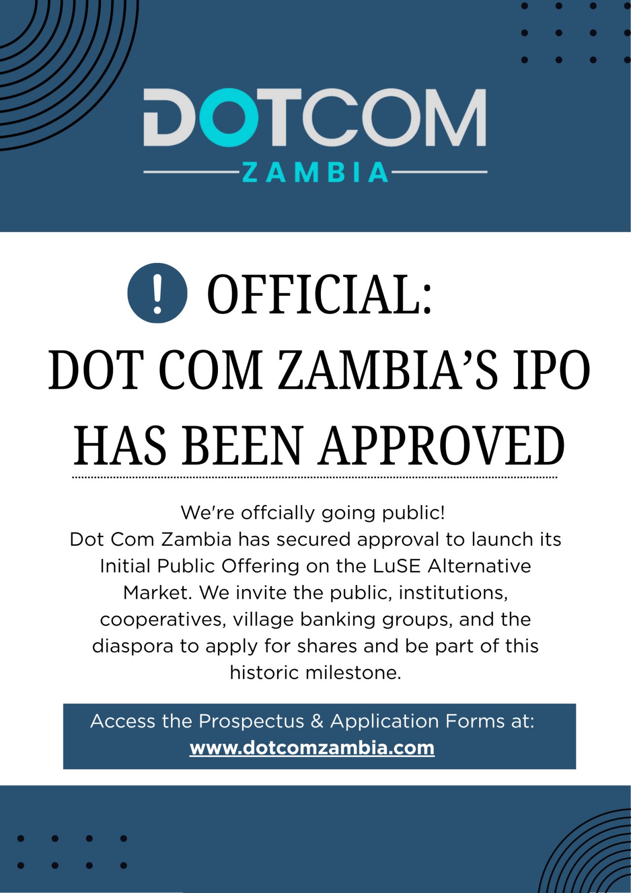 Dot Com Zambia ad