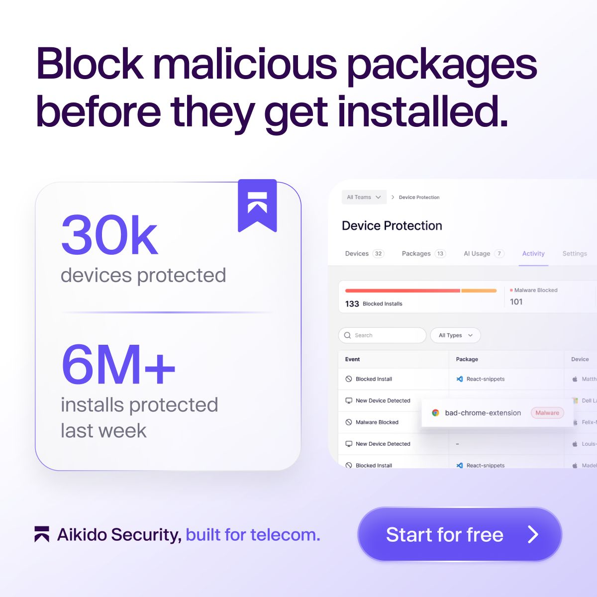 Aikido Security ad