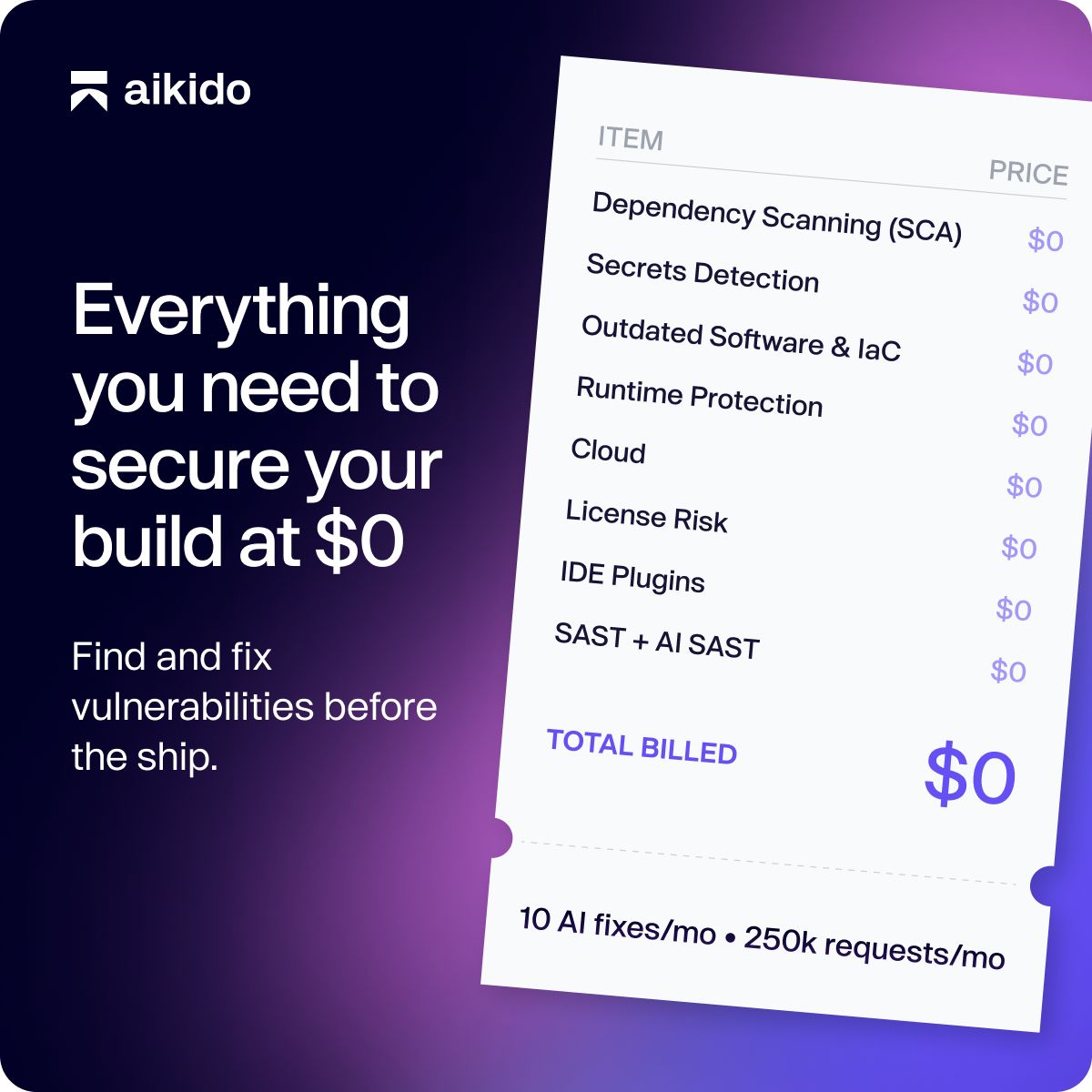 Aikido Security ad