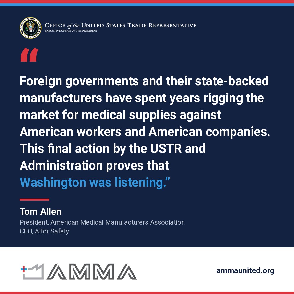 American Medical Manufacturers Association (AMMA) ad