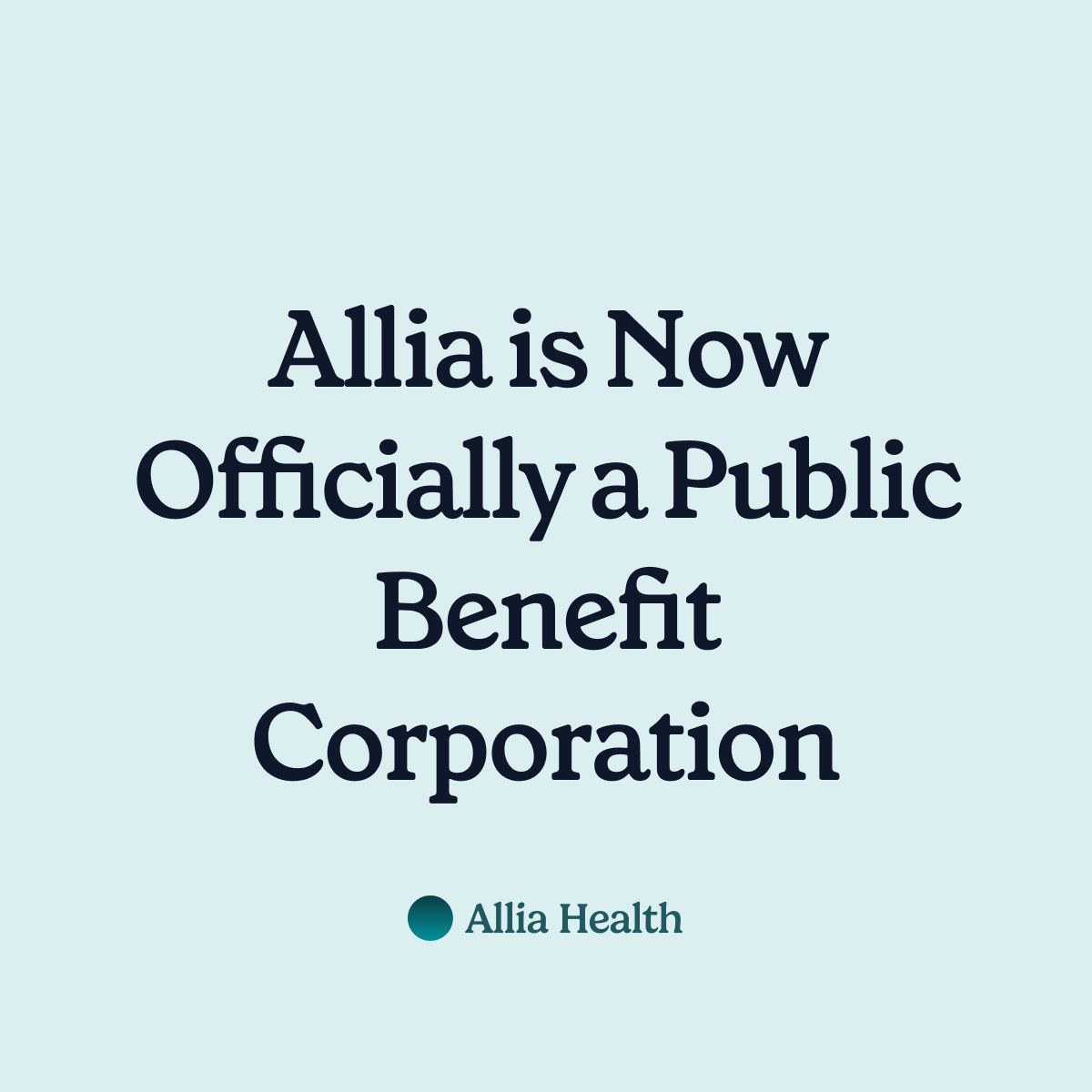Allia Health (YC S26) ad
