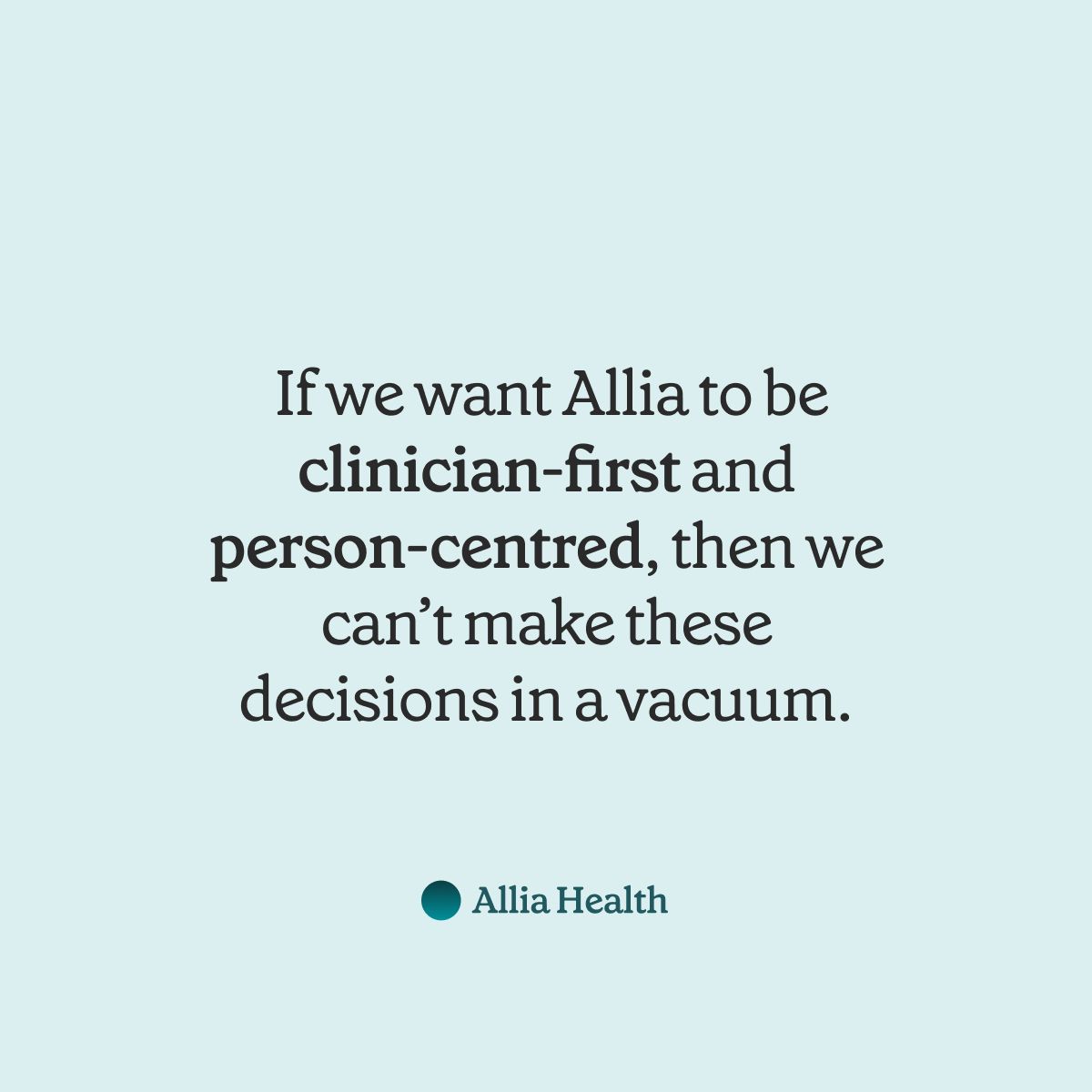Allia Health (YC S26) ad