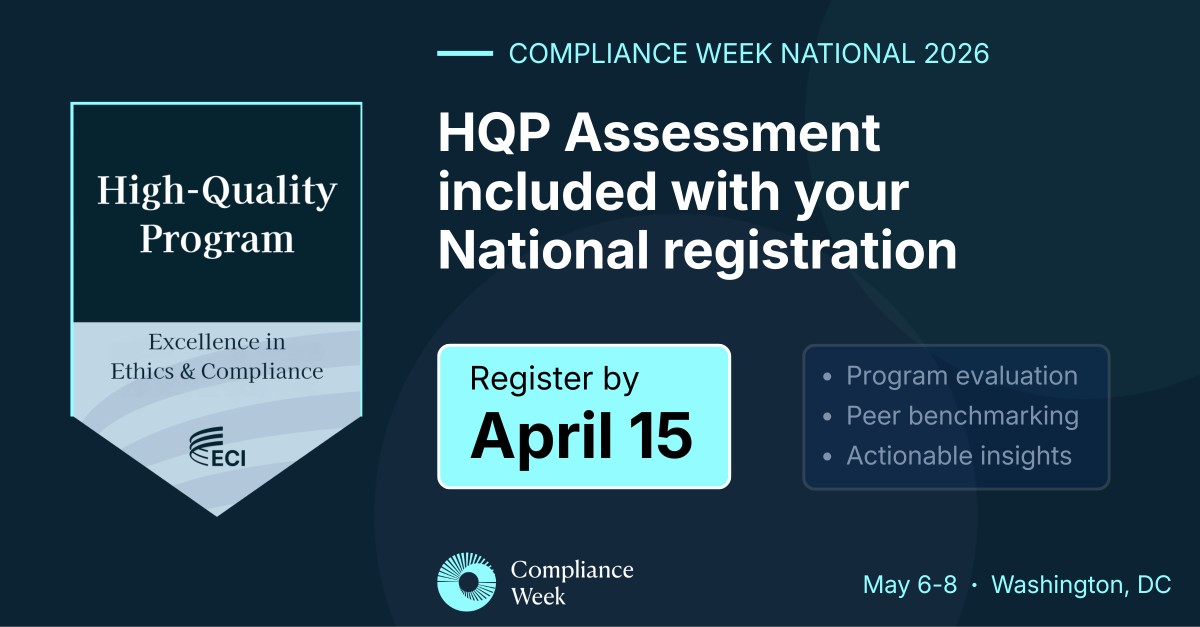 Compliance Week ad
