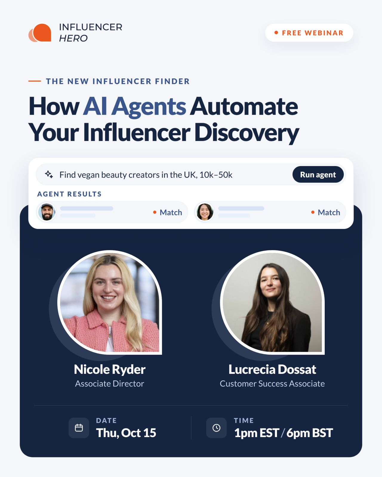 Influencer Hero ad