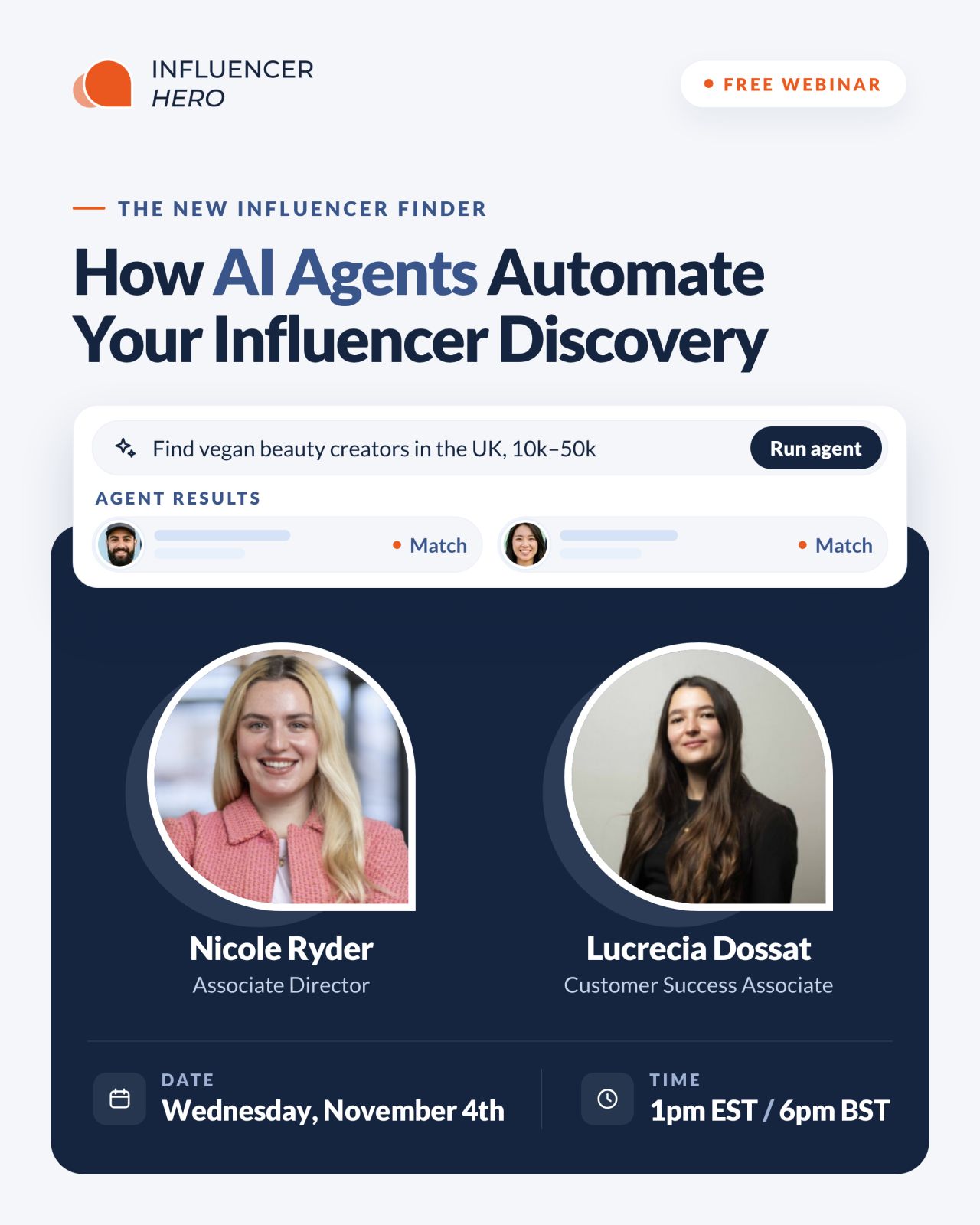 Influencer Hero ad