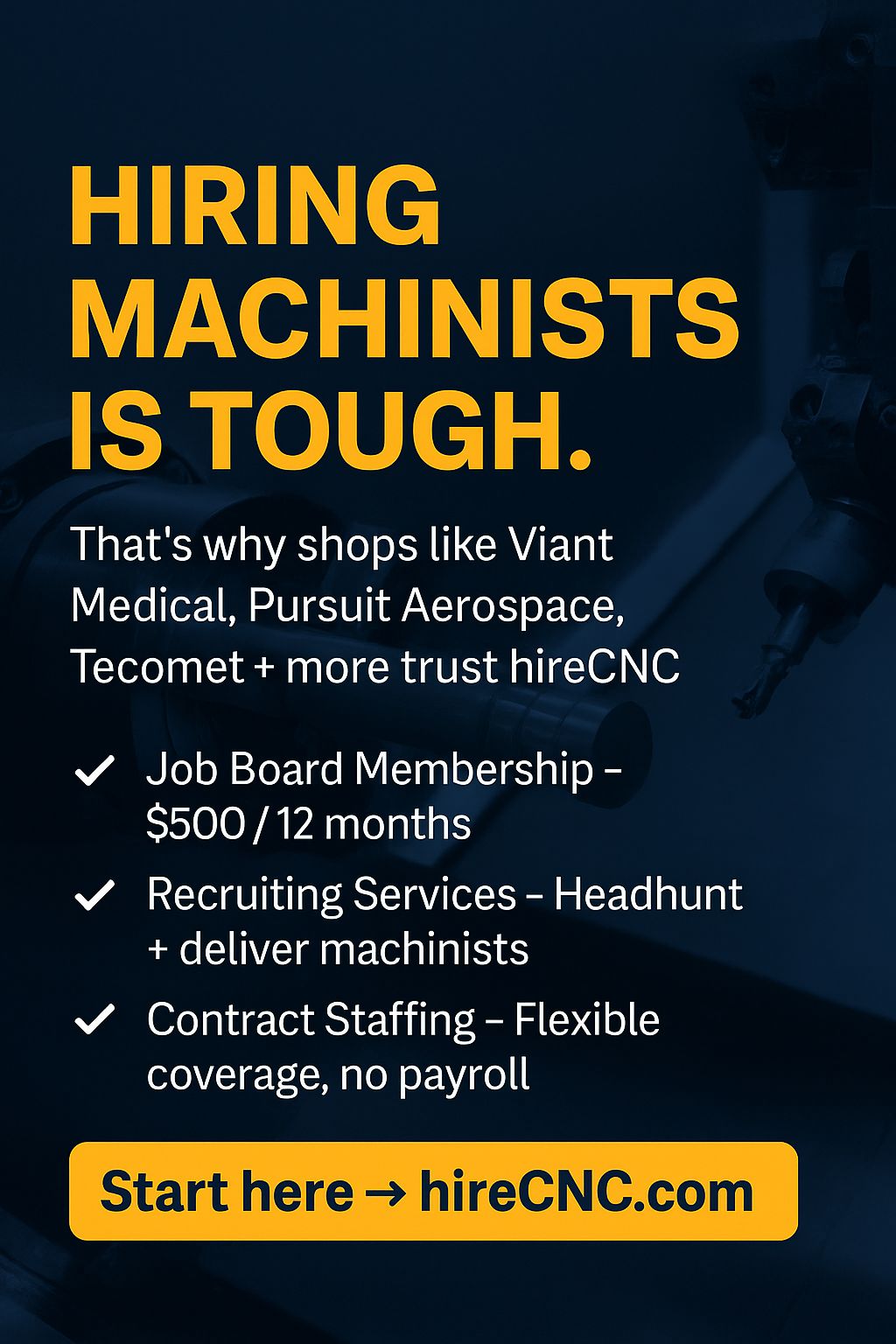 hireCNC ad