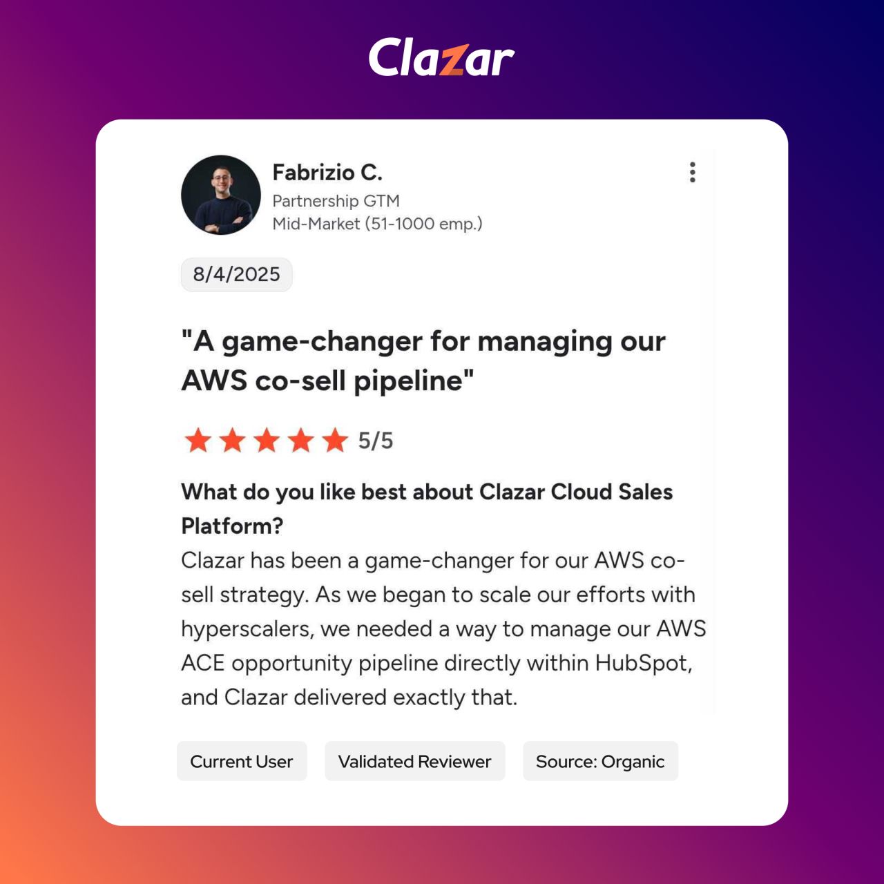 Clazar ad