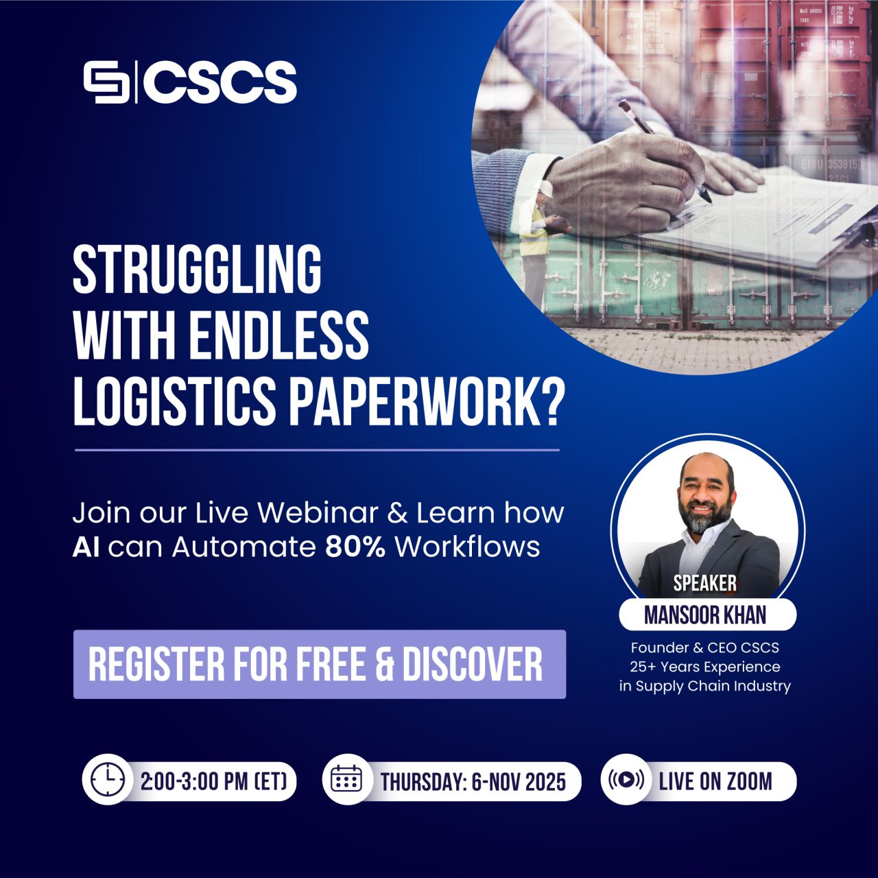 CSCS - Cloud Supply Chain Solutions ad