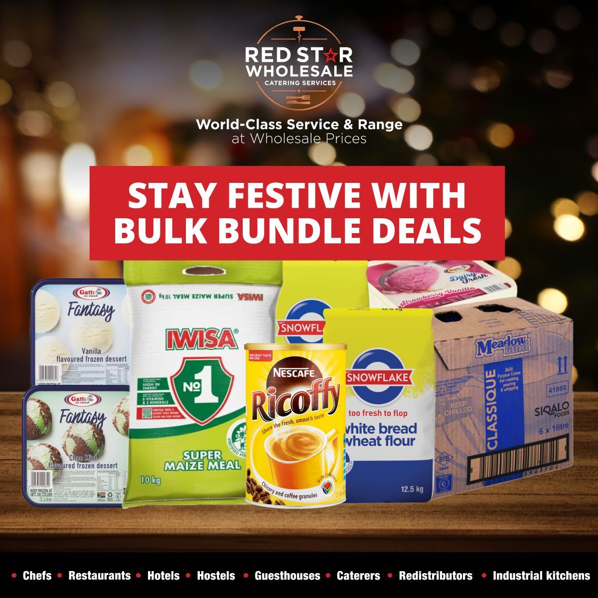 Red Star Wholesale Catering Services ad