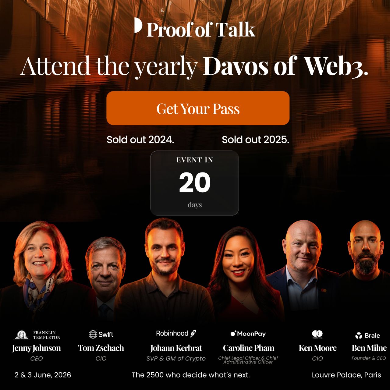 Proof of Talk ad