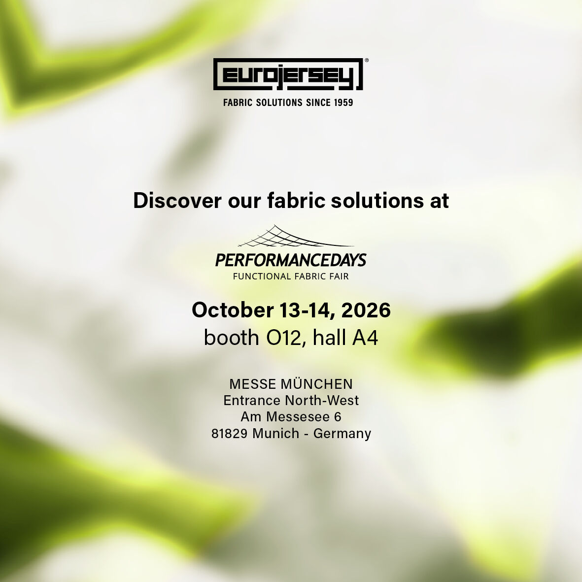 Sensitive® Fabrics by Eurojersey ad