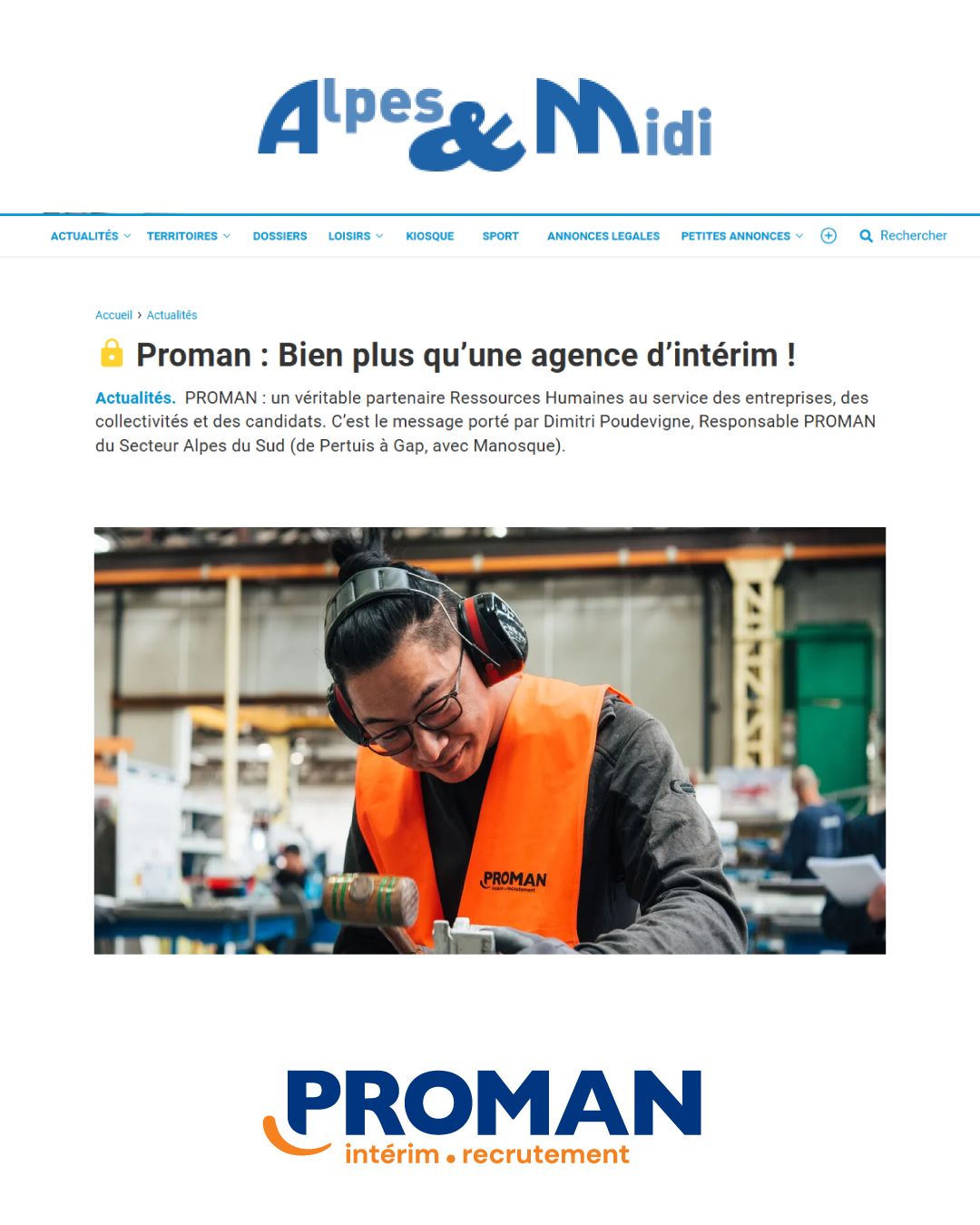 PROMAN France ad