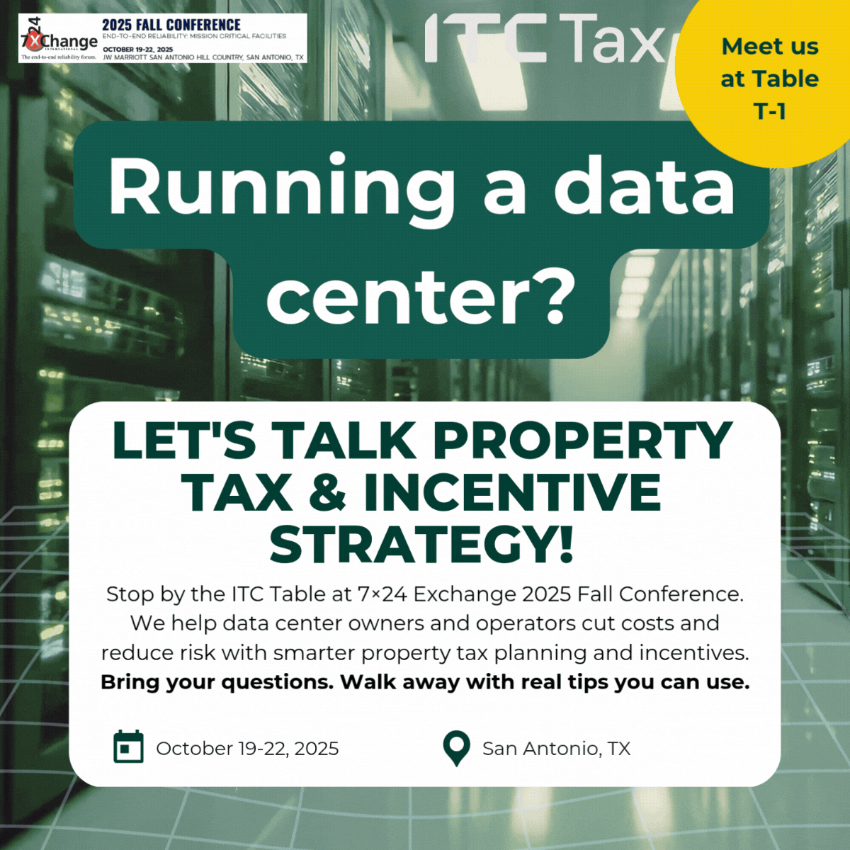 ITC TAX - Industrial & Commercial Property Tax Advisors ad