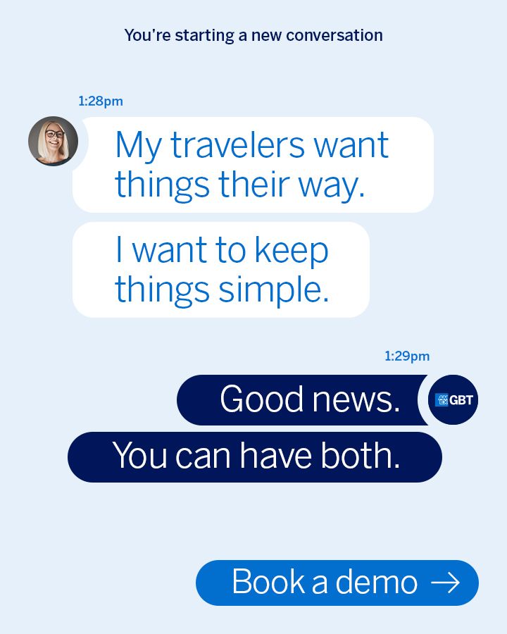 American Express Global Business Travel ad