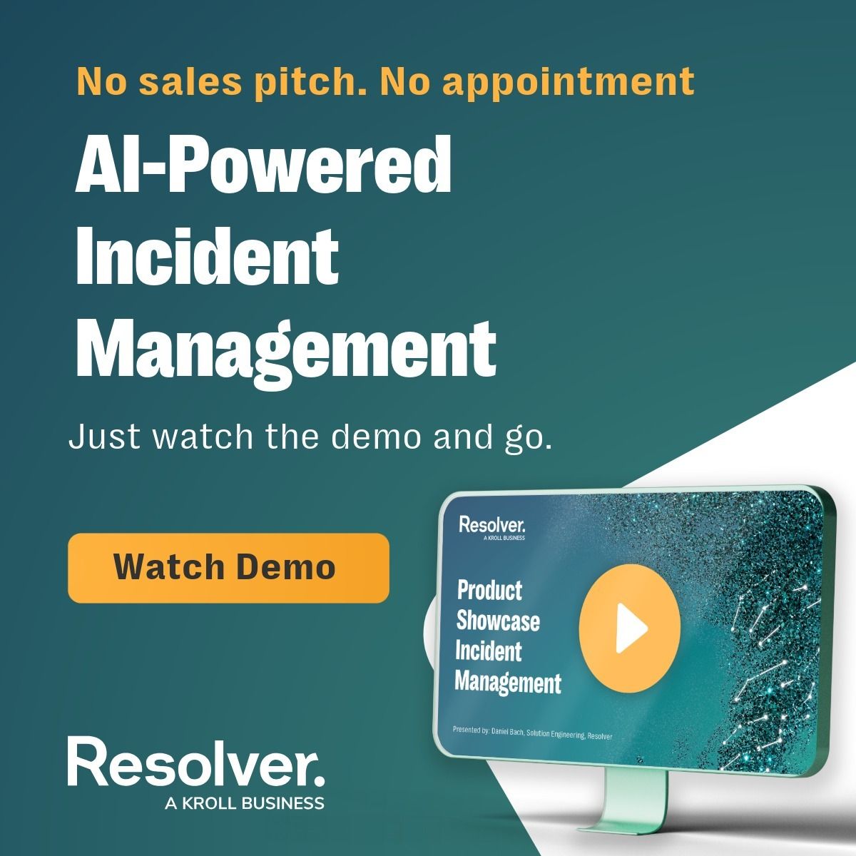 Resolver, a Kroll Business ad