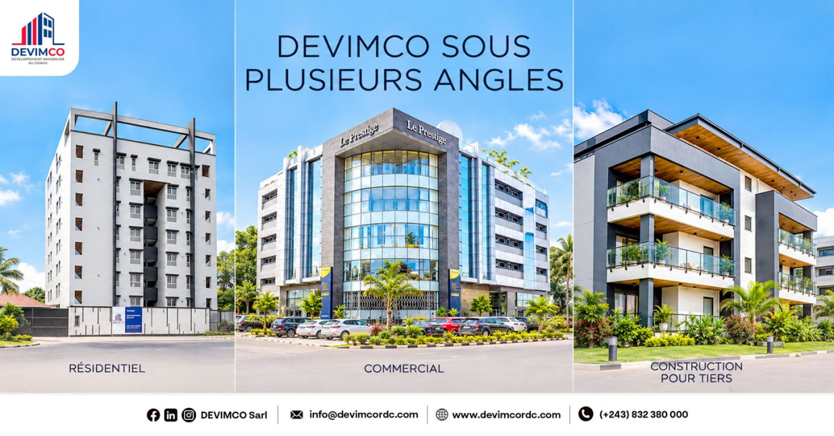 Développement immobilière au congo(DEVIMCO) ad
