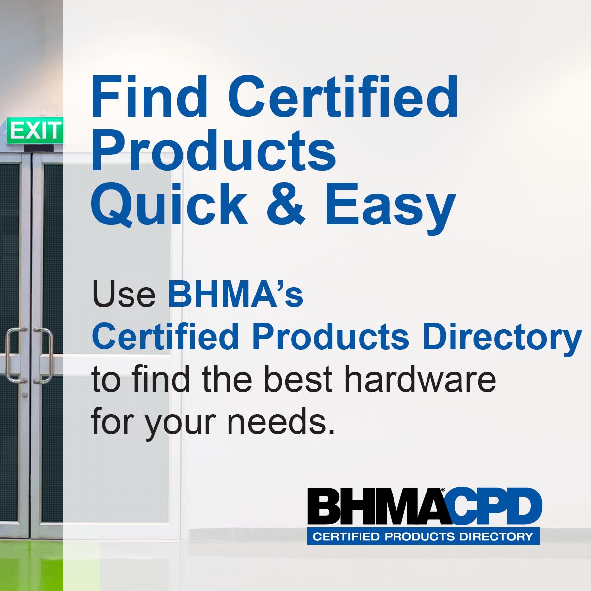 Builders Hardware Manufacturers Association ad