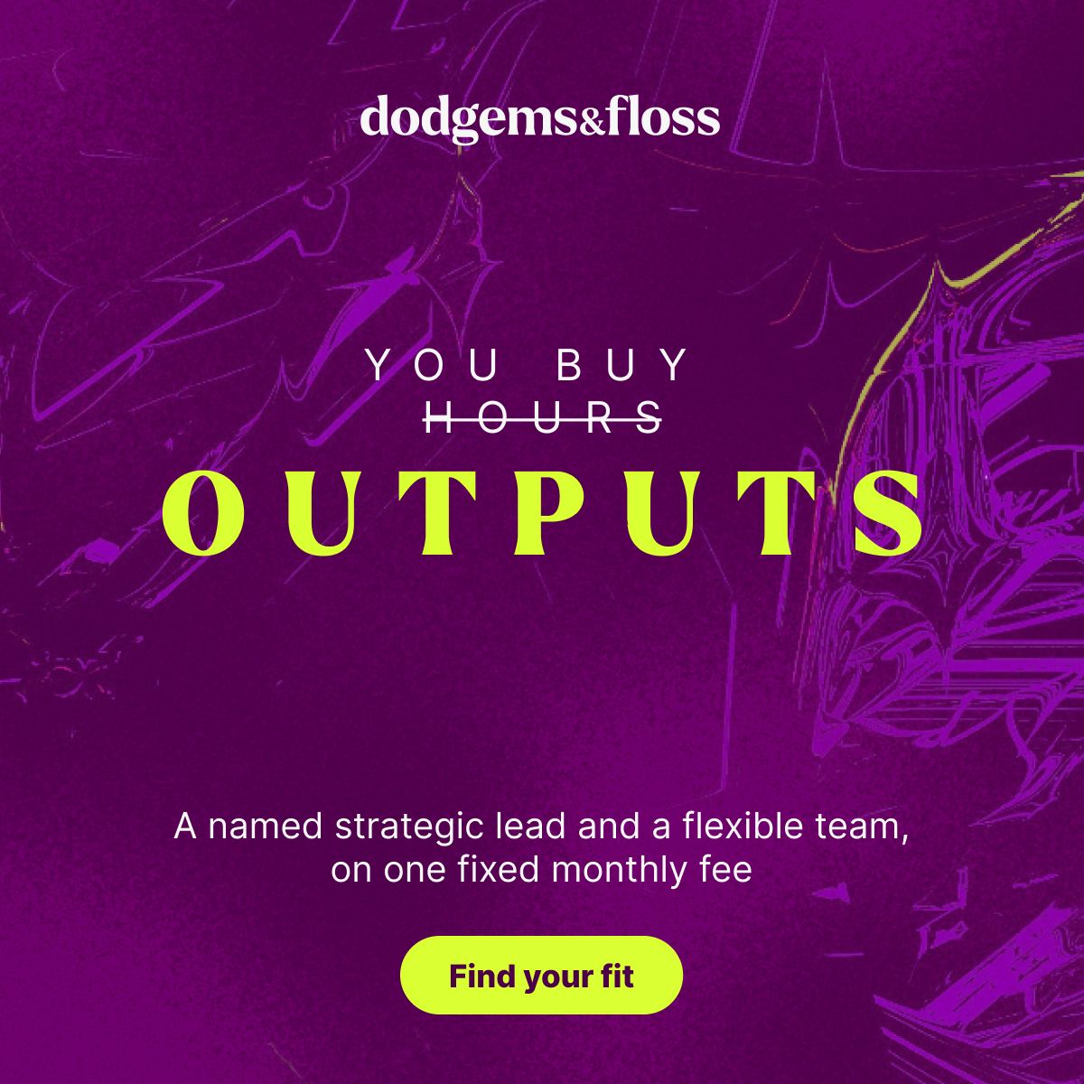 Dodgems and Floss ad